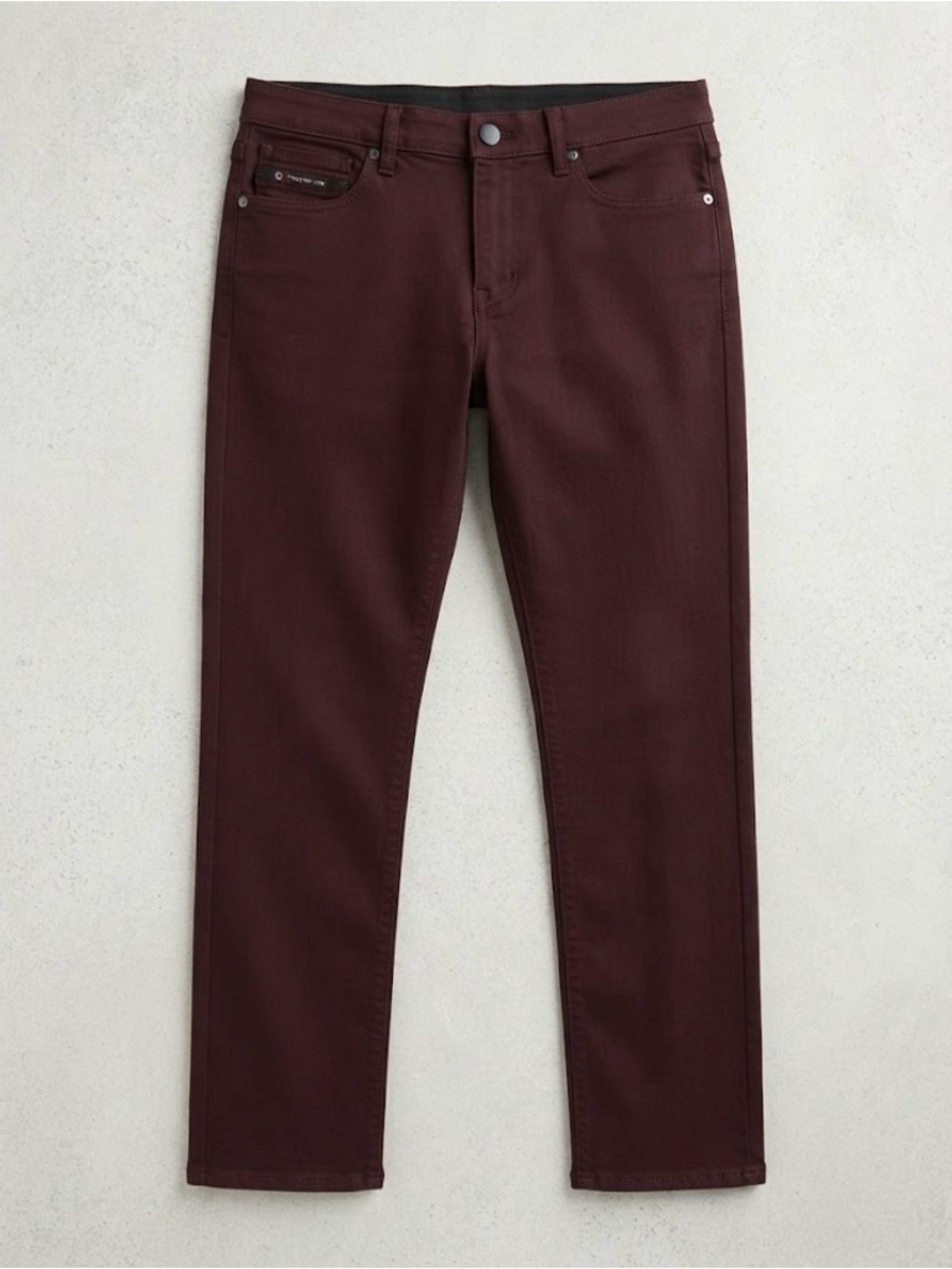 34x30 Men's Slim Fit Maroon Jeans